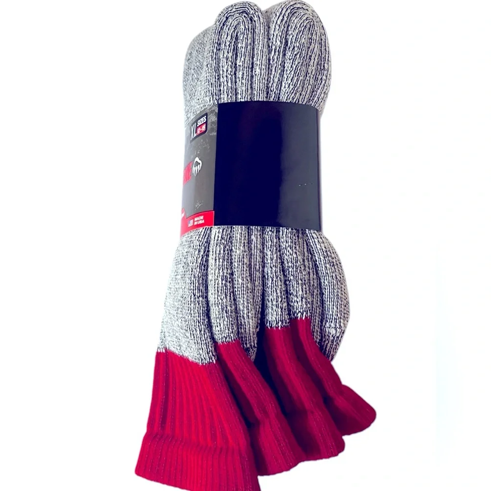 Gray Thermal Insulating Wool Blend Moisture Wicking Socks by Wolverine.  Size=XL